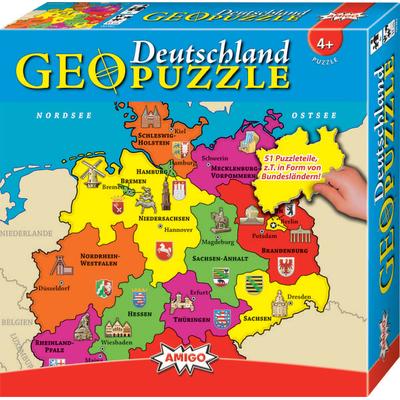Geo Puzzle - Deutschland. 51 Teile