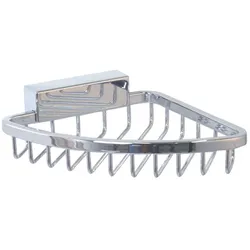 Bravat Eck-Duschkorb Rom - 42 cm Höhe, chrom