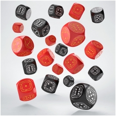 Q-Workshop Fortress Compact D6 - Black & Red (20 Würfelset) 297041
