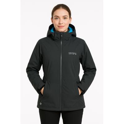 Winterjacke DEPROC ACTIVE "Whistler 3in1 II WMN", Damen, Gr. 48 (XL), grau (anthra), Web, 96% Polyester, 4% Elasthan, regular fit hüftbedeckend, verstellbar mit verstellbarem Klettverschluss, Jacken Winterjacke, auch in Großen Größen erhältlich