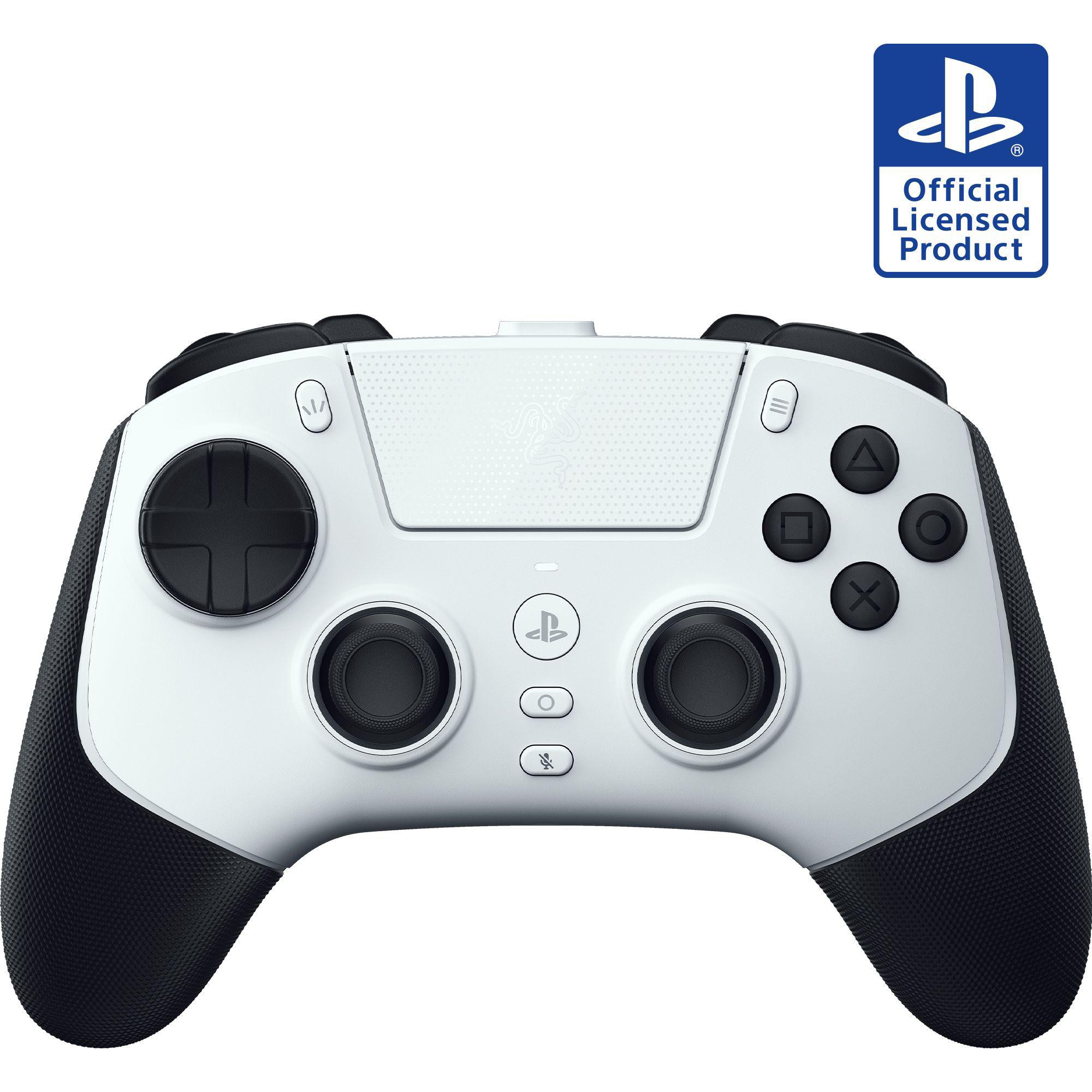 Razer Raiju V3 Pro Wireless Esports Controller für PS5 & PC - TMR-Sticks, HyperSpeed Wireless, 6 programmierbare Tasten, Weiß