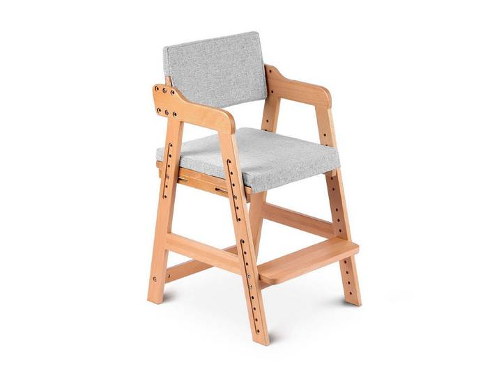 Ezebaby Holzstuhl Mitwachsender Holz Stuhl Kinderstuhl f. kinder ab 2 Jahre