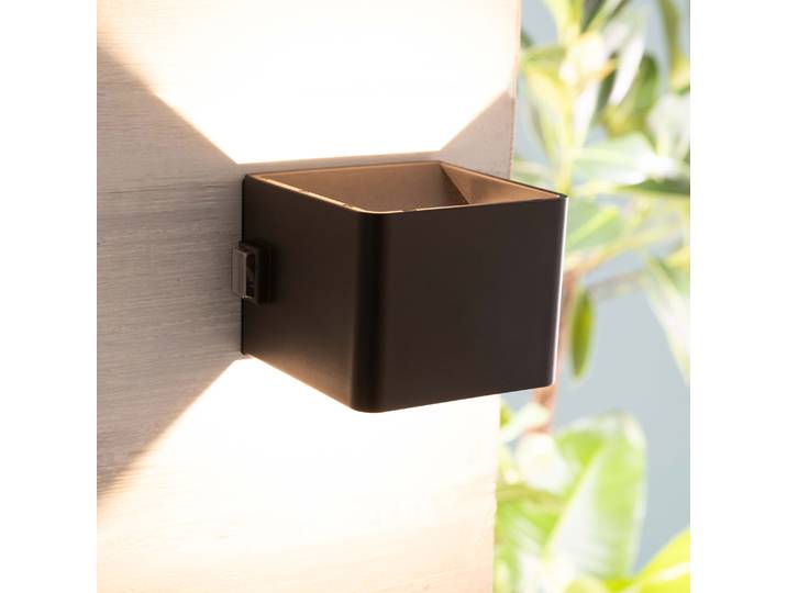 LED Außen-Wandleuchte OTTO HOME Phillipp - Akkuleuchte inkl. Magnetplatte , schwarz, B:10,3cm H:8cm, Leuchten, LED Außen-Wandleuchte, Akku, 4 W, 300 lm, 3000 K, USB, schwarz, mobile Außenlampe, Wandlampe