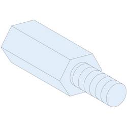 PrismaSeT-P, Abstandshalter, hexagonal,M6,Höhe=25mm, 4Stück LVS03198 Schneider Electric Inhalt: 4 St.