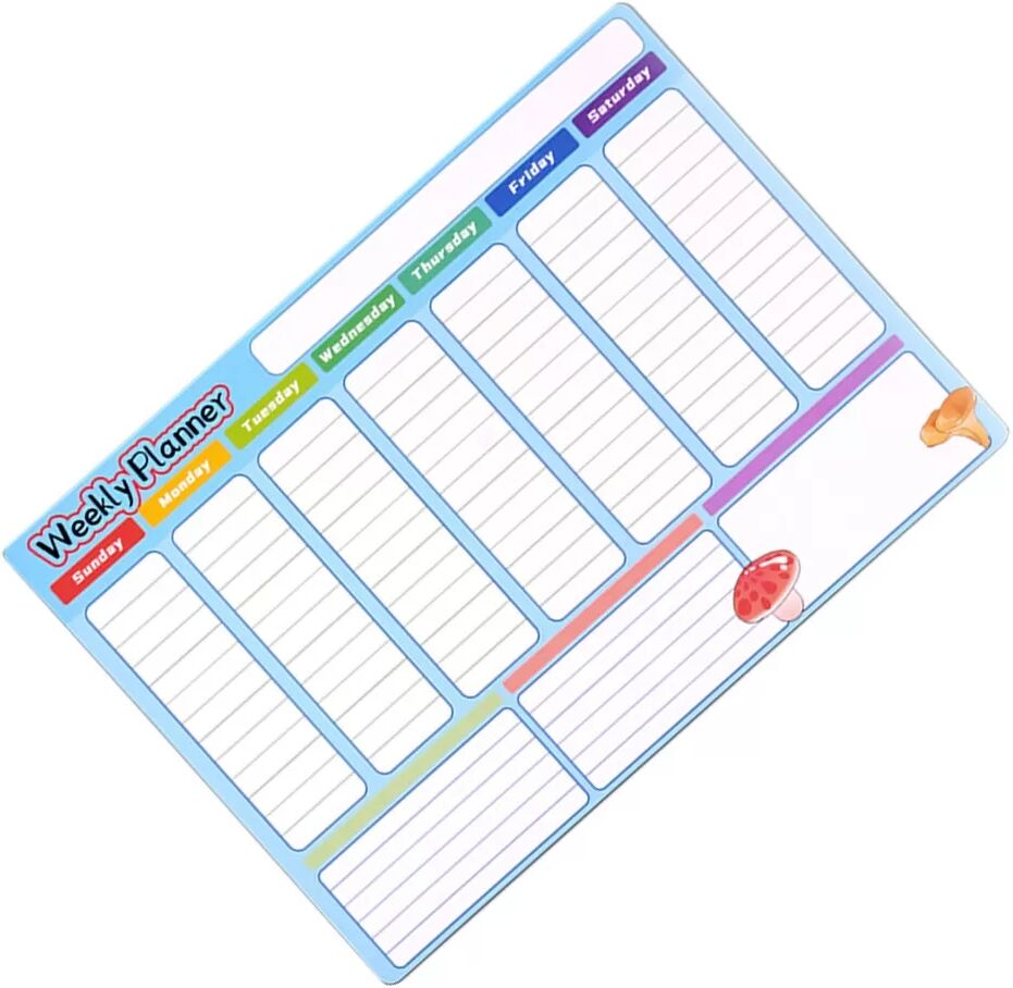 INF Tableau magnétique hebdomadaire pour réfrigérateur - Planifiez votre semaine avec style