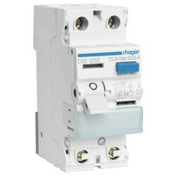 Hager CDS225D Hager CDS225D, Fehlerstromschutzschalter, Typ A FI-Schutzschalter A 2polig 25 A 0.03 A 230 V