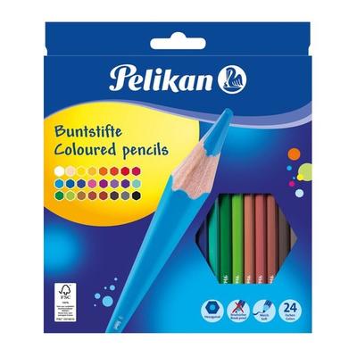 Pelikan Buntstifte sechseckig, 24er Set