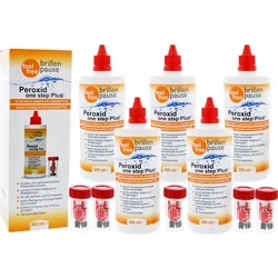 feel free Peroxid one step Plus neu 5x 360ml Kontaktlinsen Pflegemittel