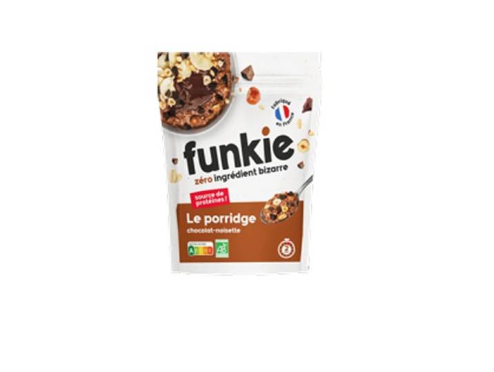 FUNKIE Porridge biologique chocolat-cacahuète - 280 g