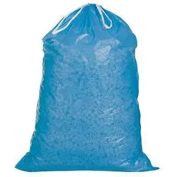 Müllsack m.Zugband Volumen 120l Maße 700x1000+50mm PE blau TRANSPAK