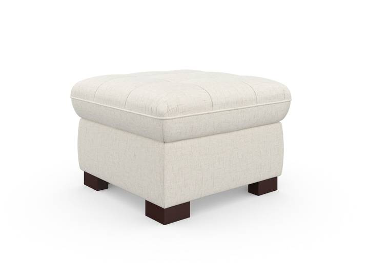 Hocker SIT & MORE Luxor , beige (linen), B:60cm H:41cm T:60cm, Luxus-Microfaser ALTARA NUBUCK (100% Polyester);Soft clean (98% Polyester, 2% Polyamid);Struktur fein (100% Polyester), Hocker, Hocker, auch erhältlich in dem besonders leicht mit Wasser zu reinigen