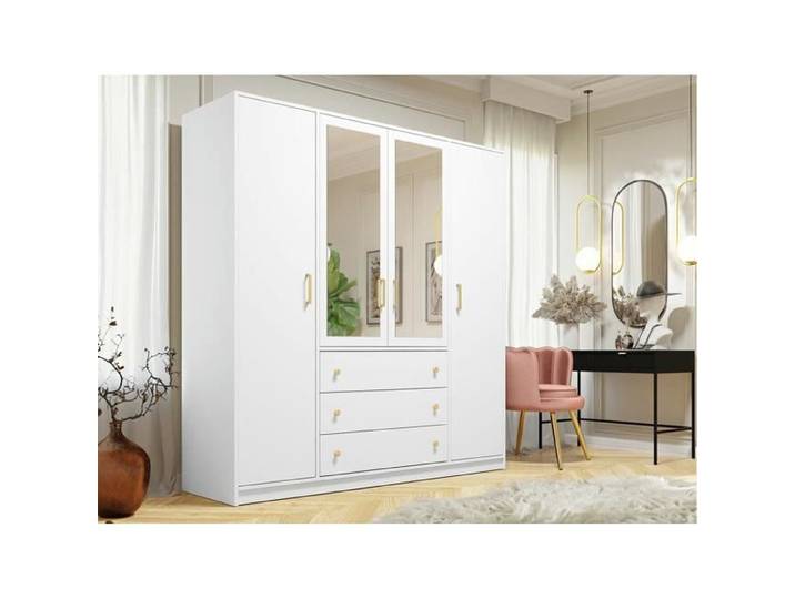 Armoire - Armoire Honolulu 178 512613 - Blanc - 196x200x58cm