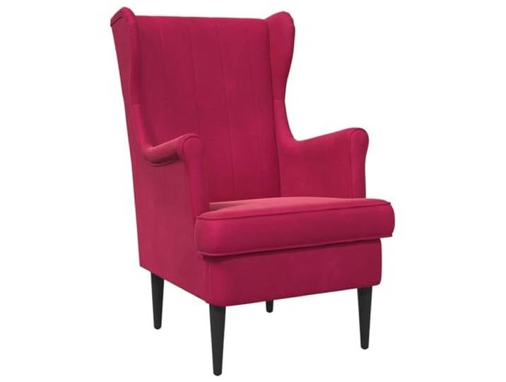 Makastle Sessel Weinrot Samt