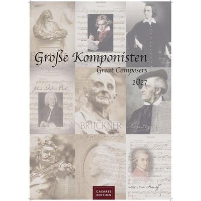 Komponisten Kalender 2027 – Musik-Kalender 42x59cm - 12 Klassische Komponisten im Porträt