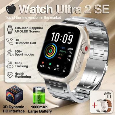 Inspired Finds CENRR Ultra AMOLED Smart Watch 1000mAh GPS Bluetooth Call Waterproof Fitness Tracker silvery Steel B 2a