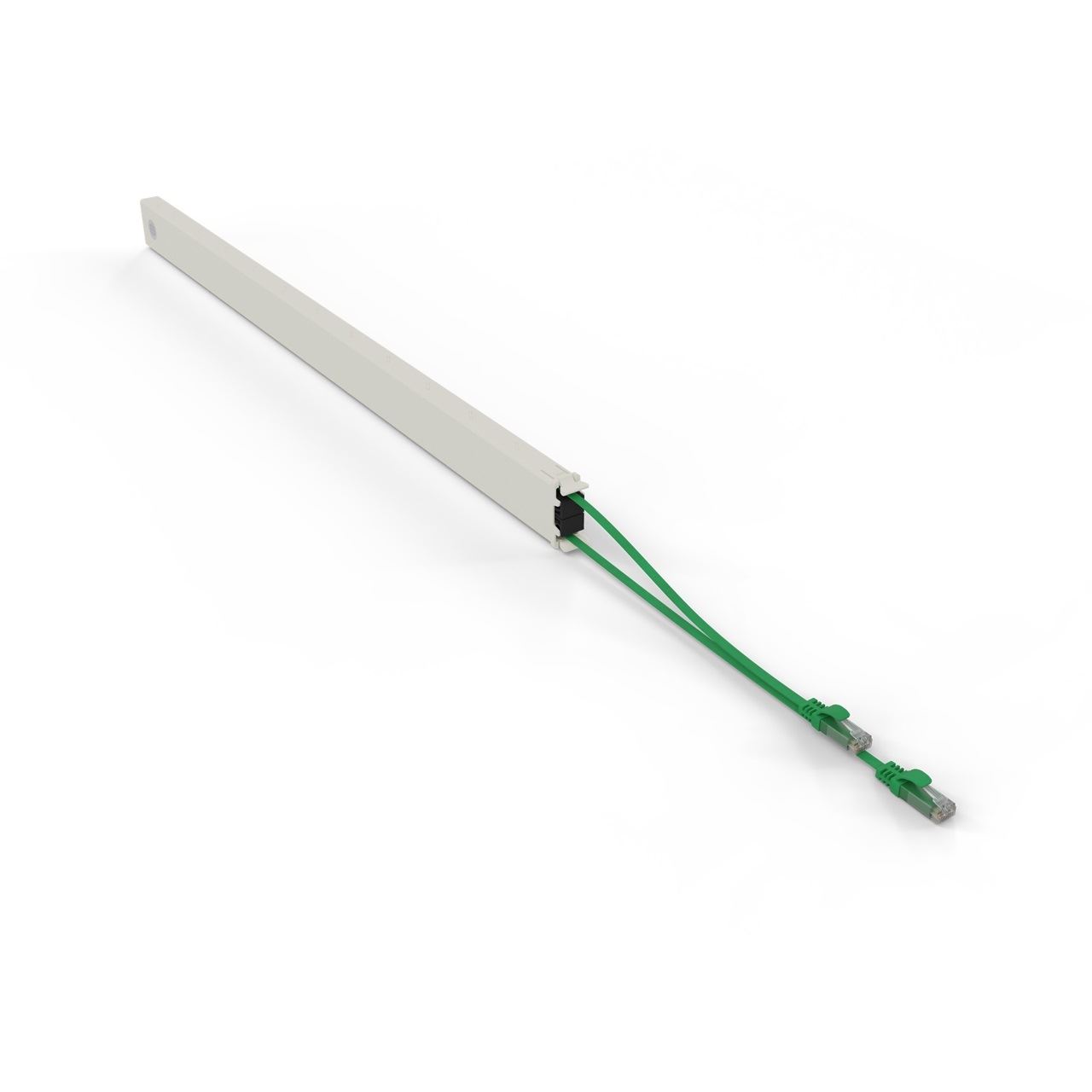 Patchbox Kassette Cat 6A 46HE UTP 2,5m grün