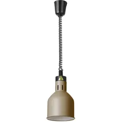 HENDI Höhenverstellbare Wärmelampe, zylinderförmig, Beige, 230V/250W, ⌀175x(H)250mm