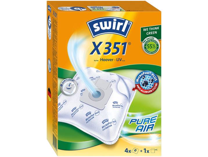 Swirl Staubfilterbeutel X351 MicroPor Plus AirSpace