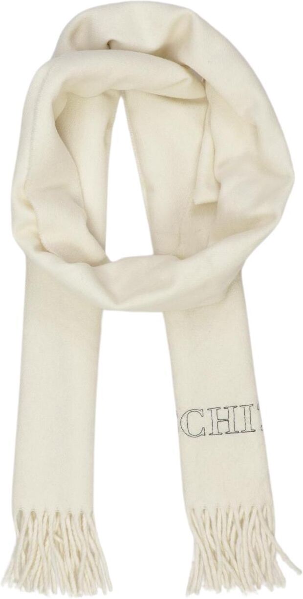 Moschino Damen Schal oder Tuch, Cremeweiß, kein / Etikett - Second Hand