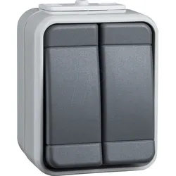 ELSO 441509 - Serienschalter, 10A, IP44, AquaTop, Steckklemme, licht/basaltgra