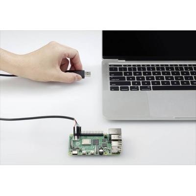 Renkforce USB/TTL Jumper-Kabel Raspberry Pi® [1x USB 2.0 Stecker A - 4x Drahtbrücken-Buchse] 1.00 m Schwarz