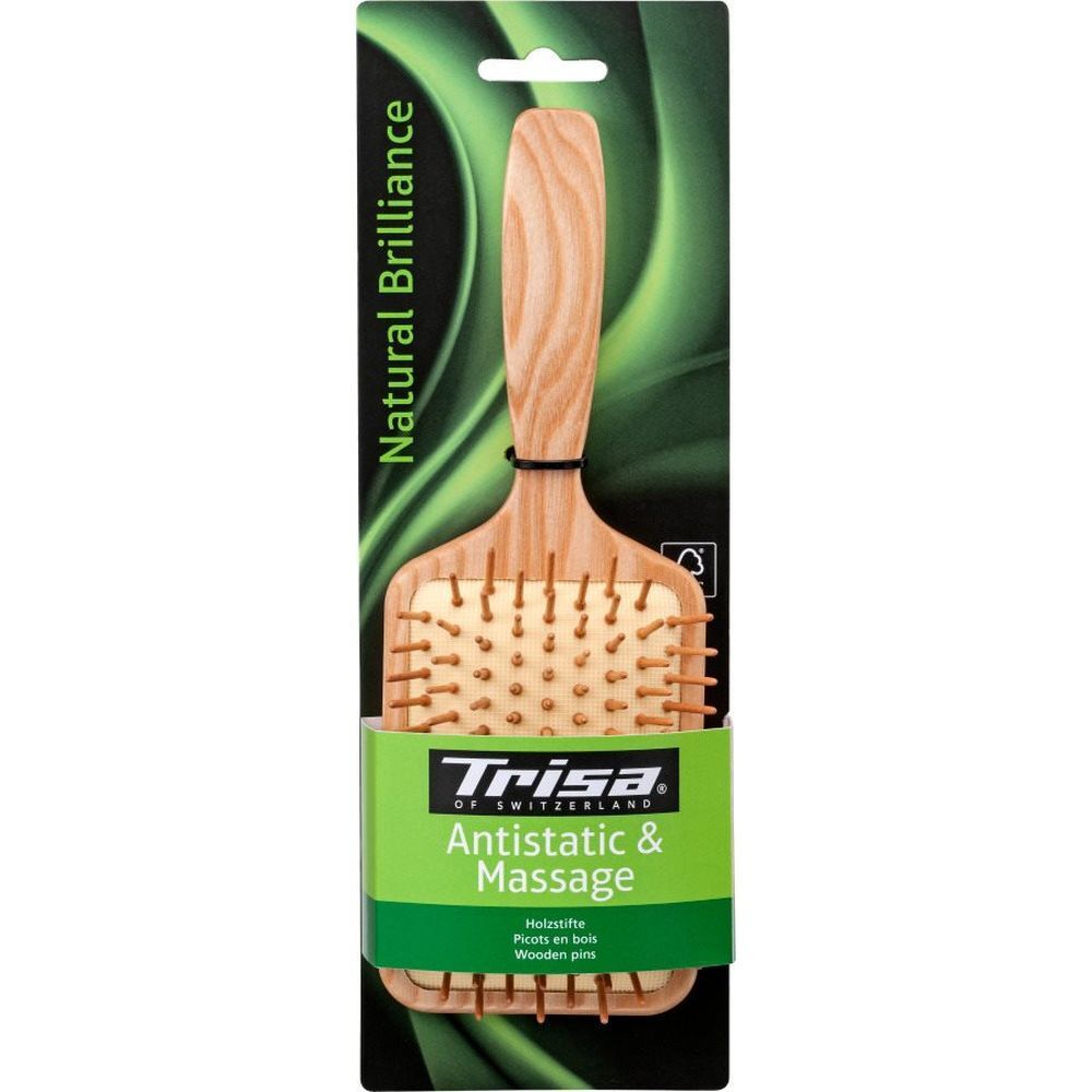 Trisa Natural Brilliance Haarbürste Paddle 1 St Bürste