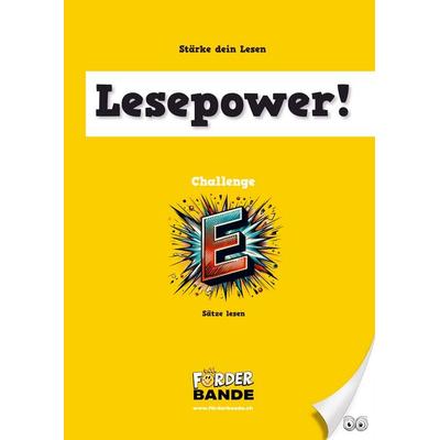 Lesepower! Challenge E - Sätze lesen, Taschenbuch von Beat Rusterholz, Förderbande, 978-94-037-8769-5