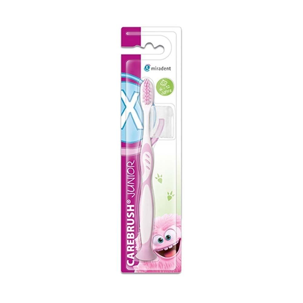 Miradent Carebrush Junior Zahnbürste 6-12 J.pink 5x 5x1 St