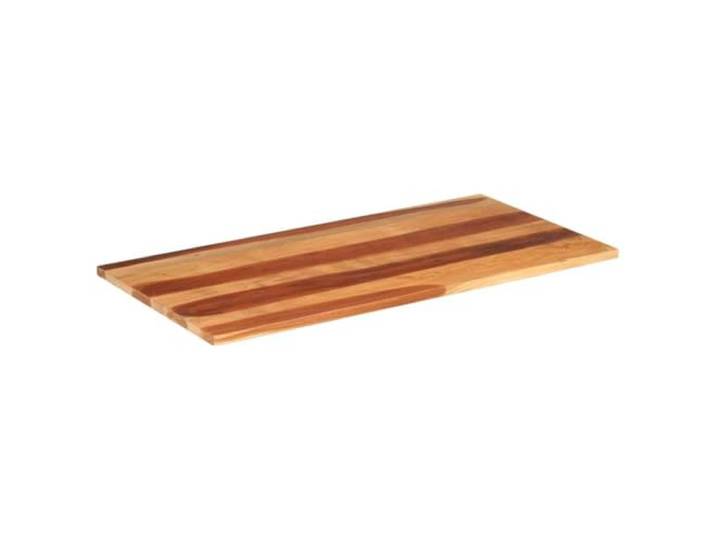 HGPOTUY Tischplatte 120x60x2,5-2,7 cm Massivholz Palisander Akazienholz, Hartholz, wartungsarm, pflegeleicht, rustikaler Charme