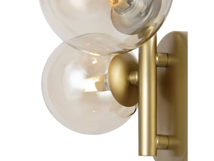 Maytoni Wandleuchte Dallas, dimmbar, messing / gold, für Wohn- / Esszimmer, Glas, Modern, Kugellampe