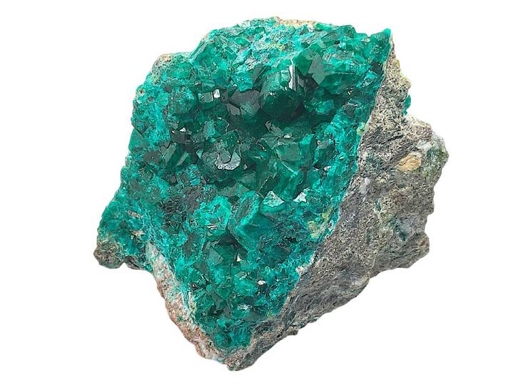 Steinfixx® Edelstein Dioptas10x6x6 cm 364gr. Unikat-Masterpiece, (sehr seltenes Mineral, 1-St., Sammlerstück – außergewöhnlicher Blickfang für jede Vitrine), AAA-Qualität aus Shaba Kongo (Zaire)