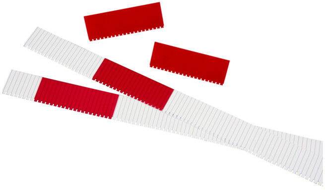 PANNEAUX VISIPLAN Eichner 76 MM ROUGE transparent (9085-00104)