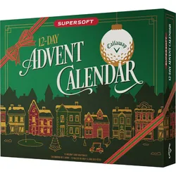 Callaway Golfbälle Supersoft Adventskalender - 12er Pack, weiss