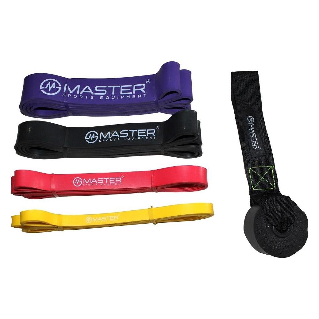 Master Set mit 4 Latex-Power-Bändern zum Trainieren, 2-55 kg (70391834)
