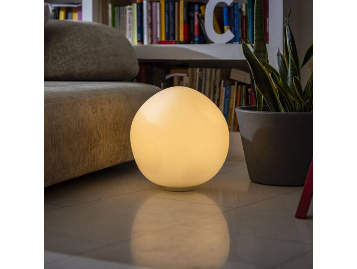 Lampe de table Hoba Grande, Ø 36 cm, marche/arrêt, verre - Foscarini - Salon / séjour - Design - Boule