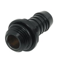 HF Schlauchtülle "FatBoy" G1/4, Verbindung schwarz, für harte Schläuche (PUR), weiche Schläuche (PVC, Silikon, Neoprene)