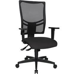 Realspace Sydney Ergonomischer Bürostuhl Synchronmechanismus Höhenverstellbare Armlehne Höhenverstellbarer Sitz Anthrazit 110 kg