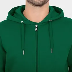 Jako Kapuzenjacke Organic - grün - 38