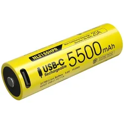 Nitecore, Taschenlampe Zubehör, Akumulator 21700 5500mAh 20A USB-C