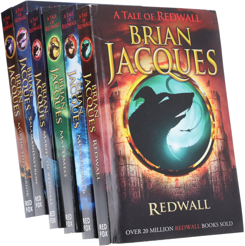 Red Fox Redwall Series Books 1–6 6 Books Collection Set by Brian Jacques – Redwall, Mossflower, Mattimeo & Classic Fantasy Collection