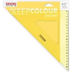 Arda, Lineal, KCP4530 Lineal Schreibtischlineal Kunststoff Gelb 30 cm 1 Stück(e) (30 cm, Kunststoff)