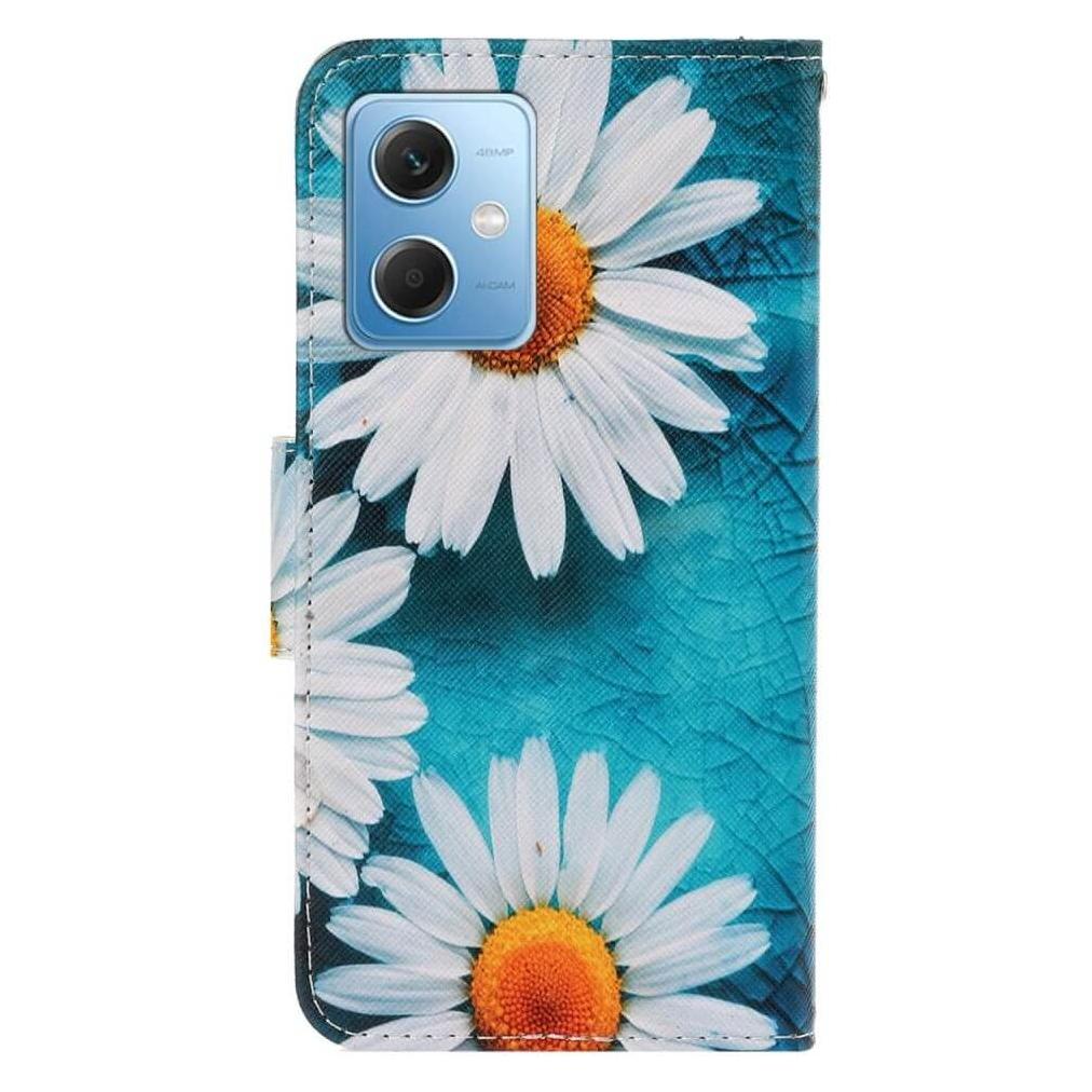Cover-Discount Xiaomi Poco X5 - Leder Etui Hülle Margeriten (Xiaomi Poco X5) (660130595A)