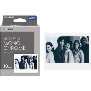 Fujifilm Sofortbildfilm Instax WIDE Monochrome, 8,6 x 10,8cm, weiß, 10 Blatt