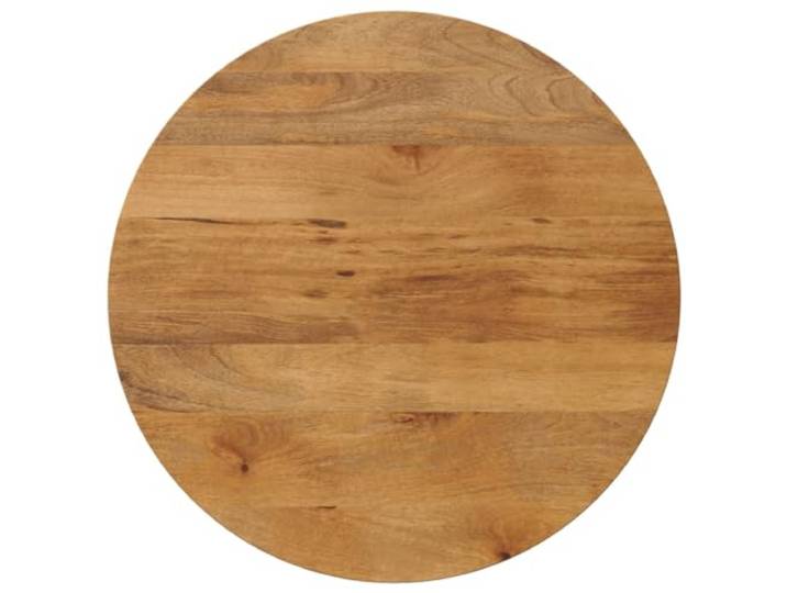 HGPOTUY Runde Tischplatte Ø 80x3,8 cm Massivholz Mango Mangoholz,rustikales Design,Ersatztischplatte,glatte Oberfläche,Untergestell kombinierbar,Essbereich
