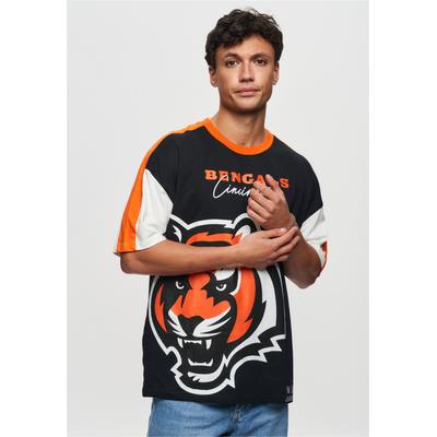 T-Shirt RECOVERED "NFL Bengals Cincinnati", Herren, Gr. 3XL, schwarz, 100% Baumwolle, bedruckt, normal, Rundhals, Shirts T-Shirt, für alle Fans der Cincinnati Bengals
