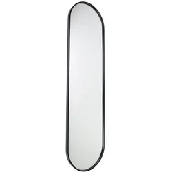 Fragix Boston Ganzkörperspiegel Oval - Schwarz - Metall - 150x40