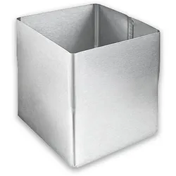 Steckmuffe Grömo Rohrverbinder, vierkant quadratisch, Zink, verschiedene Größen (Ausführung: 100mm breit)