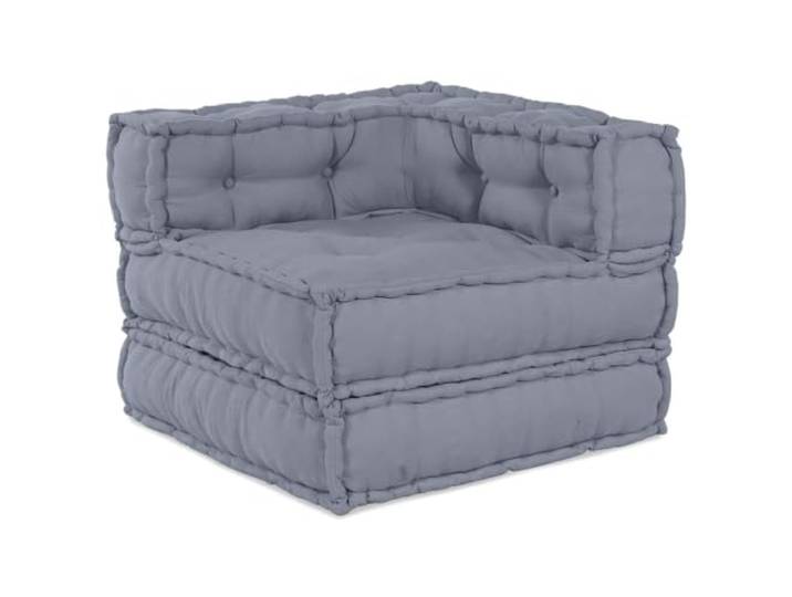 PUGYNBK Modulares Sofa, Stoff, grau, 70 x 70 x 56 cm Rekonfigurierbares Design, atmungsaktiver Stoff, Schaumstoffkissen, Innen- und Außenbereich, moderner Stil