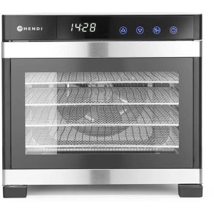 Hendi Dörrautomat ProfiLine, 229033, 650 Watt, 6 Etagen, für Fleisch & Obst, Dörrfläche 30,5 x 33 cm