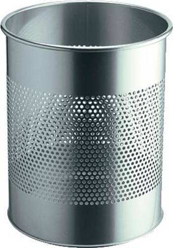 Durable 3310 331023 Papierkorb 15l (Ø x H) 26cm x 31.5cm Metall Silber 1St.